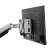 Logilink Mini PC mount, black, mounted on a monitor arm