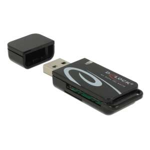 Delock USB 2.0 card reader for SD and Micro SD cards - External Card Reader