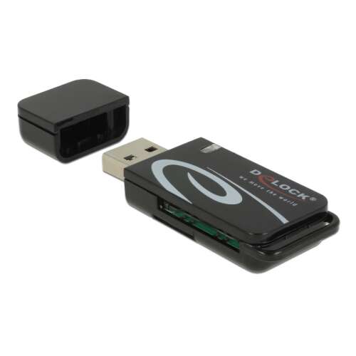 Czytnik kart Delock Mini USB 2.0 z interfejsem SD i Micro SD