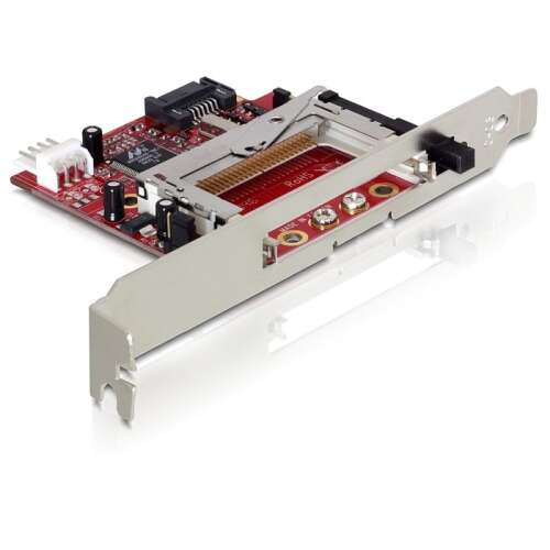 Delock SATA CF kártyaolvasó Compact Flash I/II és IBM Micro Drive típusokhoz