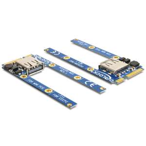Delock MiniPCIe I/O USB 2.0 adaptér, pridáva USB port do Mini PCIe slotu - Mini PCI Express redukcie