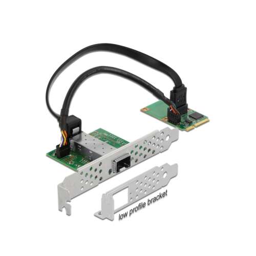 Delock Mini PCIe I/O PCIe teljes méretű 1 x SFP Gigabit LAN hálózati kártya