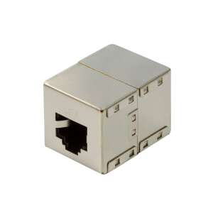 Logilink Cat.6 RJ45 inline coupler, shielded, for extending Ethernet or telephone patch cables - Patch Cable