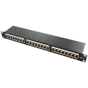 Logilink Cat.6A 24-portový patch panel STP, čierny - Logilink