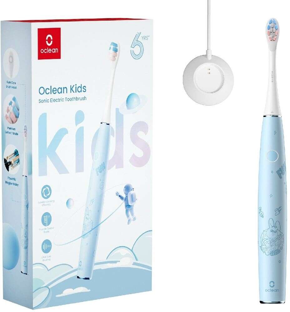 Oclean OCL552379 Szóikus Elektromos fogkefe gyerekeknek, Kék