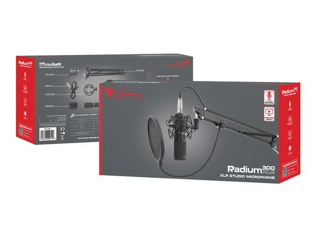 Genesis Radium 300 Stúdió mikrofon XLR fekete