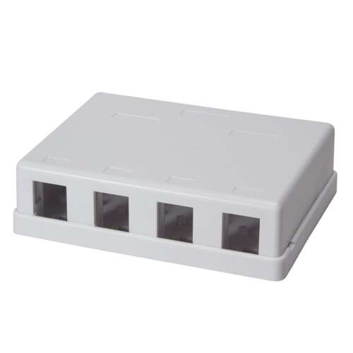 Logilink Unterputz-Keystone-Modulbox, weiß, 4 Ports