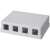 Cutie Logilink pentru module keystone, montare pe suprafață, alb, 4 porturi