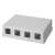 Logilink surface mount keystone module box, white, 4 ports