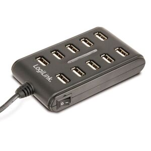 LogiLink USB 2.0 Hub 10-portowy z włącznikiem - Logilink Koncentrator USB