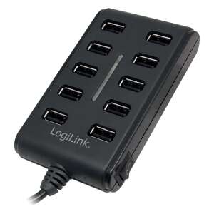 LogiLink USB 2.0 10 portos hub, ki/be kapcsolóval 82638848 