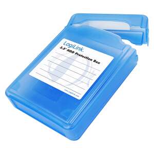 Carcasă de protecție pentru HDD de 3,5" LogiLink, albastru 57231835 Carcase pentru hard disk-uri externe