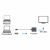 LogiLink USB 3.2 Gen1 Type-C adapter, C/M DVI-D/F, 1080p, fehér, 0,14 m 181020837