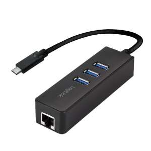 LogiLink USB-C auf USB 3.2 Gen 1 Hub mit Gigabit-Ethernet-Adapter - Logilink