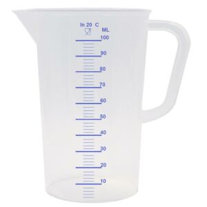 Mérőpohár - 100 ml - Műanyag - Füles