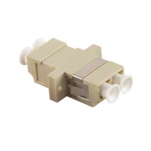 Logilink LC/LC duplex száloptikai adapter, bézs - Optikai kábel