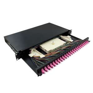 Logilink 24 portos LC-DX optikai elosztó keret (ODF) 19 hüvelykes rack szekrényhez - Logilink