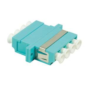 Logilink LC Quad optikai szál adapter, Aqua - Optikai kábel