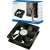 LogiLink 80x80x25mm black PC fan, 4-pin connector, 25cm wire