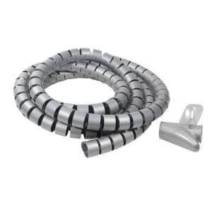Logilink cable spiral wrapping band, gray, 2.5m - Logilink