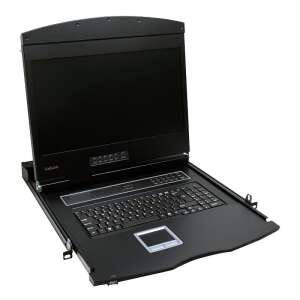 Logilink KVM-konzol 19"-es képernyővel, VGA, USB-A, PS/2, QWERTZ 91296517