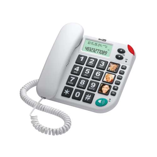 Telefon cu fir, Maxcom, KXT480, Alb