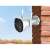 IMOU Bullet 2 4MP Outdoor Security Camera mounted on a brick wall, white, with antennas
