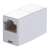 Logilink RJ45 inline coupler for patch cables, 2 x RJ45 female, unshielded