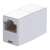 Logilink RJ45 inline coupler for patch cables, 2 x RJ45 female, unshielded