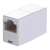 Logilink RJ45 inline coupler for patch cables, 2 x RJ45 female, unshielded