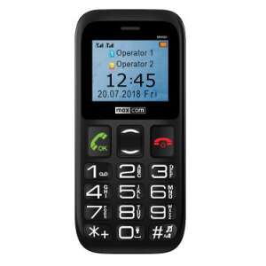 Maxcom MM426 Telefon mobil Dual Sim cu butoane foarte mari, apel de urgență negru 57315837 Telefoane Seniori
