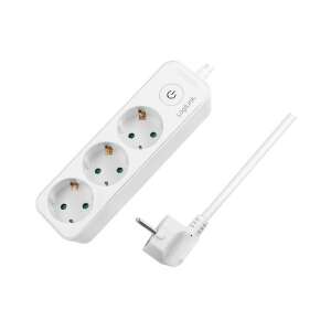 Logilink 3-way power strip with switch, 3x CEE 7/3, 1.5 m, white - Electrical Installation