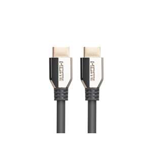 LANBERG HDMI 2.1 kábel, 0,5m, fekete, Ultra High Speed HDMI kábel, 48 Gbps, támogatja a 8K és 4K felbontást - HDMI kábel