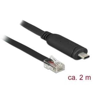 Delock USB 2.0 to RS-232 Serial Adapter Cable with RJ45 Connector, 2m - Delock USB Adapter
