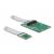 Delock Átalakító, M.2 aljzat A+E nyílással, csatlakozódugó &gt; 1 x Mini PCIe-nyílás fél méretben 75353482