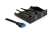 Delock USB 3.0 front panel with 2 ports, internal 19 pin USB 3.0 pin header