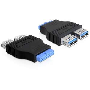 Delock USB 3.0 header to 2x USB 3.0 female adapter, parallel - Delock USB Adapter