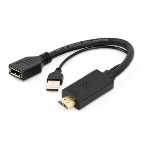 Gembird DisplayPort - HDMI Átalakító USB tápellátással - Átalakító
