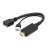 Gembird A-HDMIM-DPF-01 HDMI DisplayPort átalakító kábel, 0,1m, fekete