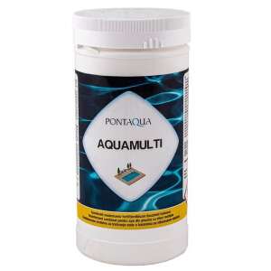 Aquamulti 1 kg medencevíz kezelő tabletta, 3 az 1-ben lassú oldódású klór tabletta fertőtlenítésre, pelyhesítésre és algaölésre - Klór tabletta