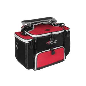 Delphin ATOMA XL feeder táska, fekete és piros színben, vállpánttal - Horgásztáska & botzsák