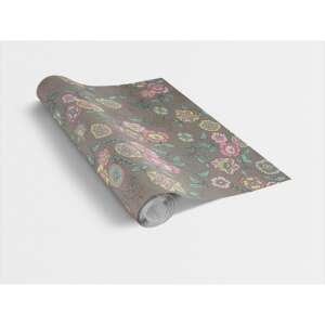 Gekkofix FLEUR BEIGE öntapadós tapéta tekercs, bézs virágmintás - Gekkofix