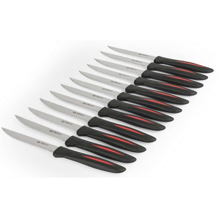 Alpina 12 db-os steak késkészlet - rozsdamentes acélból