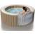 Woman relaxing in Intex PureSpa inflatable hot tub with Fiber-Tech construction detail