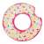 Intex Rainbow Donut Inflatable Swim Ring - 42" x 39"