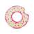 Intex Rainbow Donut Inflatable Swim Ring - 42" x 39"