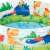 Intex Beach Buddies inflatable pool with dinosaur design