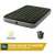 Intex Dura-Beam Prestige Queen air mattress with built-in electric pump and accessories, green and gray, 152x203cm