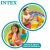 Intex Dinosaur Play Center with kids playing, inflatable toys and balls