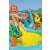 Piscină gonflabilă pentru copii Intex cu dinozauri, cu tobogan și pulverizator de apă, copilul se joacă cu inelele